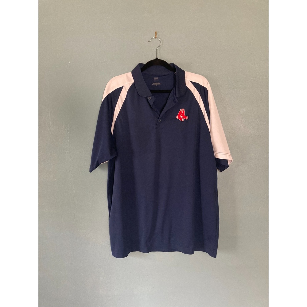 Boston Red Sox men's blue and white polo size x-large